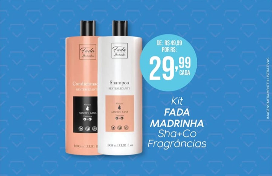 Kit Fada Madrinha Shampoo + Condicionador 1L