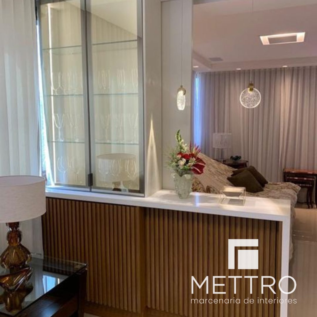 Living integrado — marcenaria sob medida Mettro Interiores
