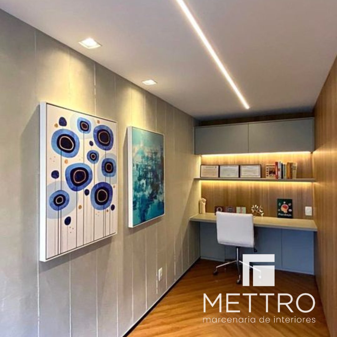 Home office planejado — marcenaria sob medida Mettro Interiores